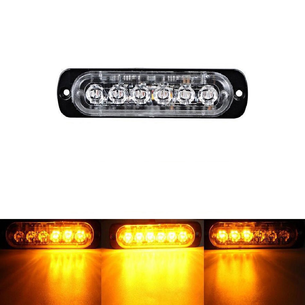 Industrial Laser Pointer 24V - 12V 24V 車の Led ストロボライト点滅緊急ランプ 6LED