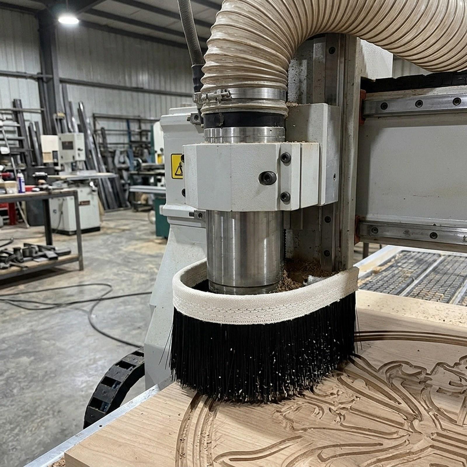 Dust Shoe Cnc - CNC真空ブラシ 使いやすい 頑丈で素早く取り付けられる ダストシューブラシ 100mm x