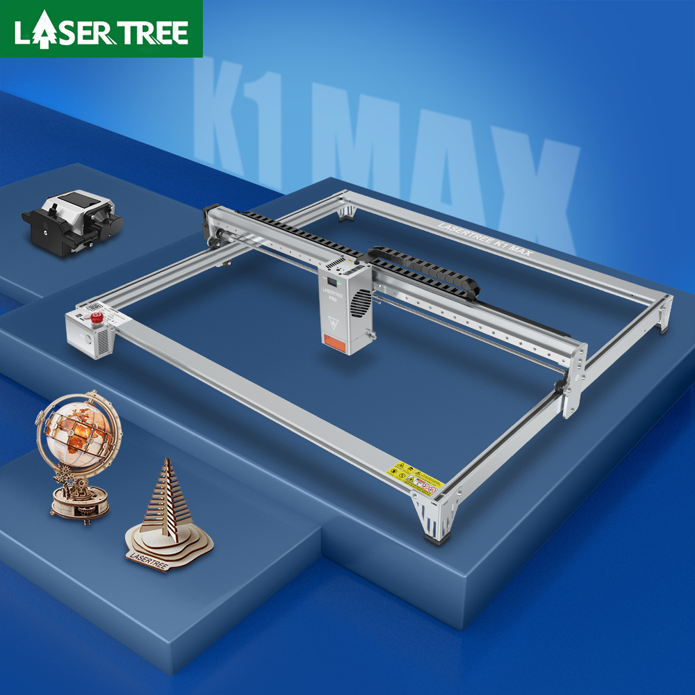 Industrial Laser Tool - レーザーツリー-60wレーザーモジュール、20w、40wパワー、ttlモジュール、木材彫刻、切断機、DIYツールを備えた調整可能なレーザー彫刻機