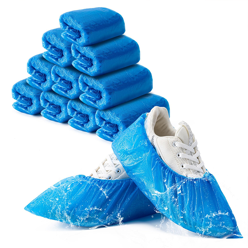 Dust Shoe Cnc - 100/200 個使い捨て防水靴カバープラスチック滑り止めフットカバーポータブル PE パッド入りオーバーシューズ雨泥防止靴カバー
