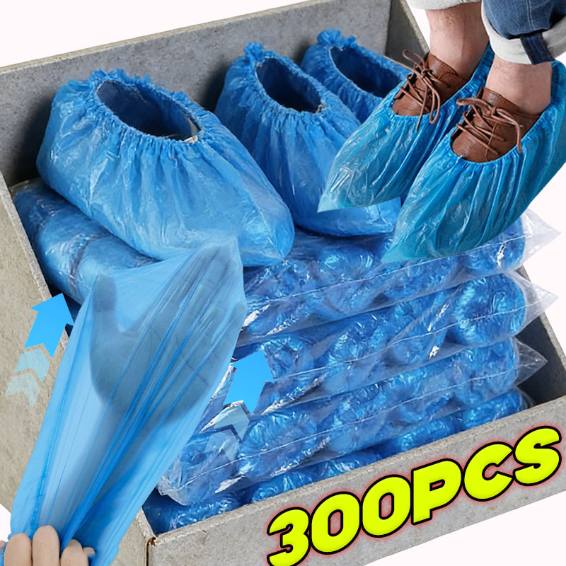 Dust Shoe Cnc - 使い捨て靴カバー プラスチック製滑り止めフットカバー 泥除けレインオーバーシューズ 汎用使い捨て保護靴カバー ブーティ