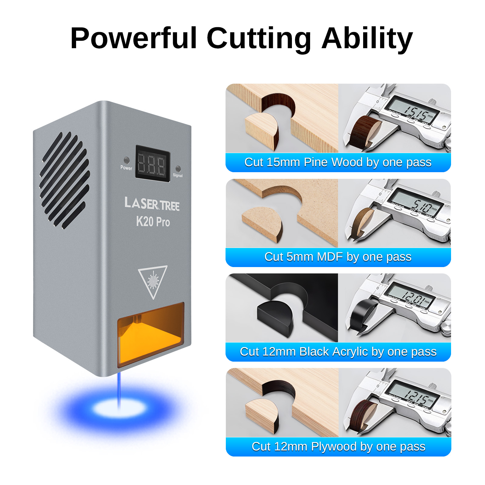 LASER TREE K20 20 ワット光出力レーザーヘッ - Industrial Laser Tool のレビューと価格