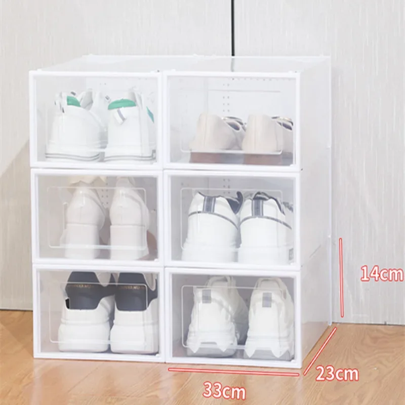 折りたたみ式透明プラスチック収納ボックス、フリップカバー引き - Dust Shoe Cnc のレビューと価格
