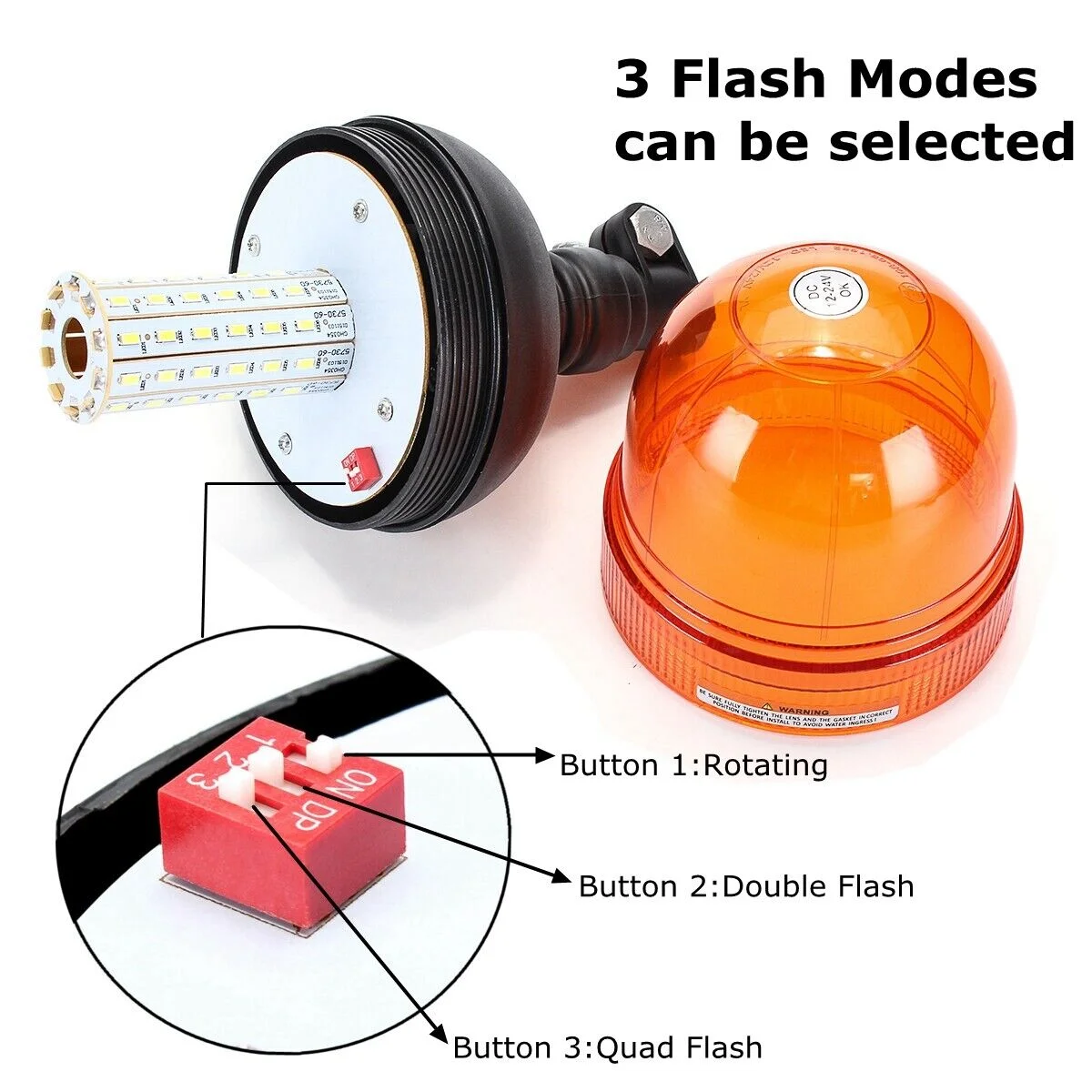 緊急ストロボライト、回転信号ランプ、ビーコンの台紙、琥珀色、 - Industrial Laser Pointer 24V のレビューと価格