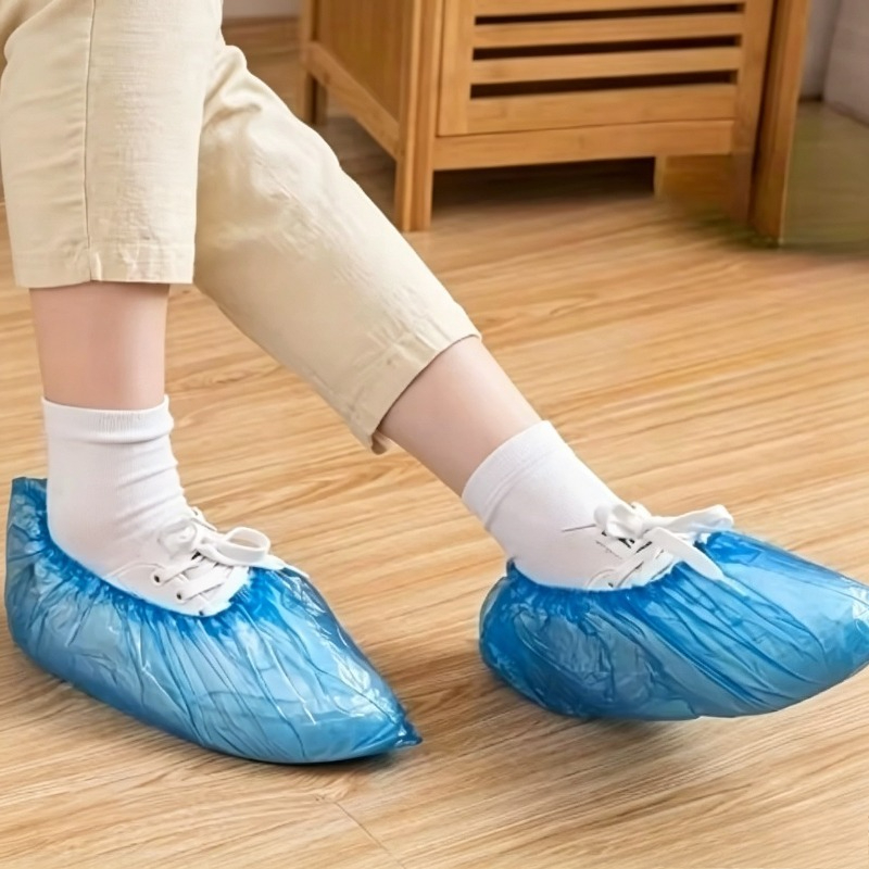 100/200 個使い捨て防水靴カバープラスチック滑り止めフ - Dust Shoe Cnc のレビューと価格