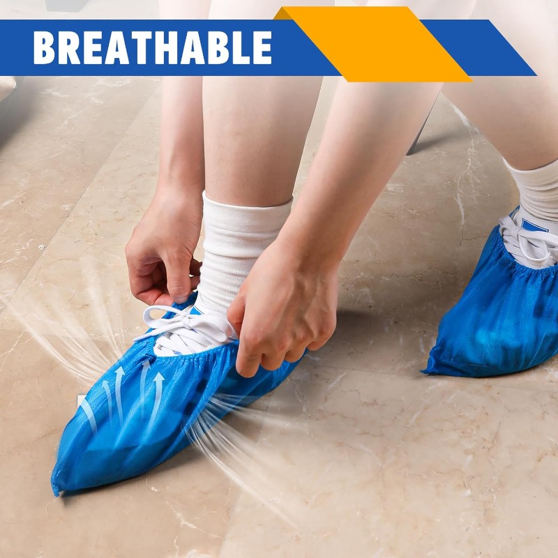 使い捨て靴カバー プラスチック製滑り止めフットカバー 泥除け - Dust Shoe Cnc のレビューと価格