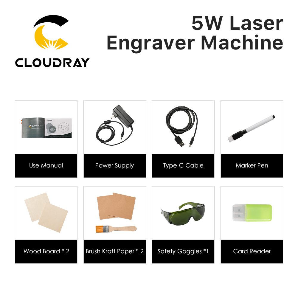 Cloudrayレーザー彫刻機BM1マークプリンターカッター - Industrial Laser Tool のレビューと価格